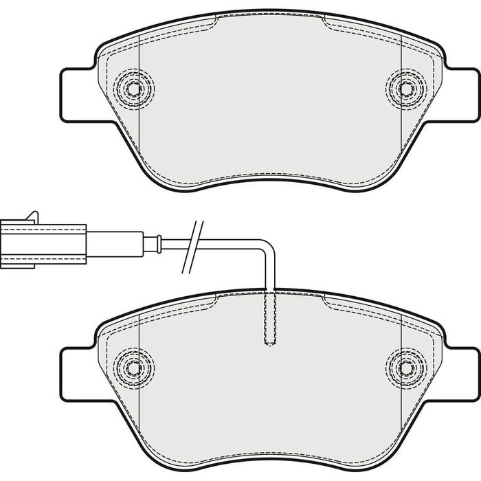 Apec Brake Pads Front Fits Fiat Punto