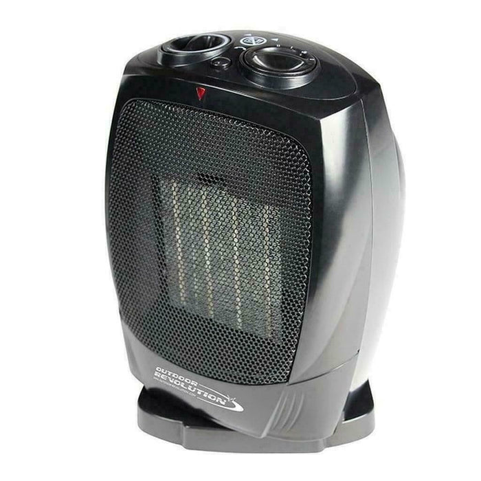 Outdoor Revolution Portable PTC Oscillating Ceramic Heater 750W/1500W Camping