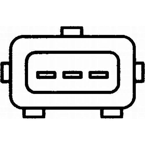 Hella Air Mass Sensor 3-pin connector Pipe-neck 8ET 009 142-341 Hella  - Dynamic Drive