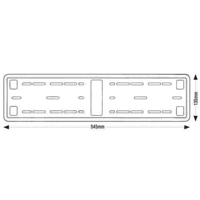 2x E-Tech Stainless Steel Car Registration Number Plate Holder Surround Frame E-Tech  - Dynamic Drive