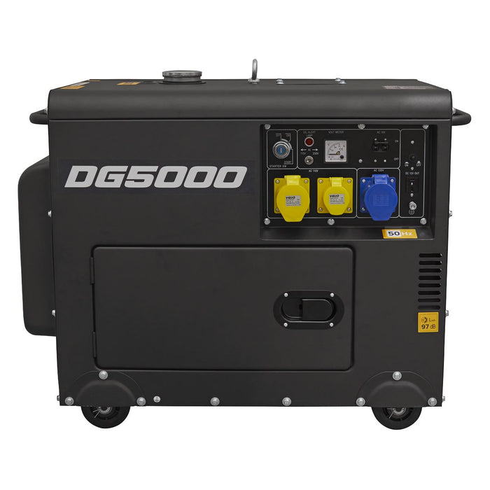 Sealey 5000W Generator 4-Stroke Engine 110/230V DG5000 Sealey  - Dynamic Drive