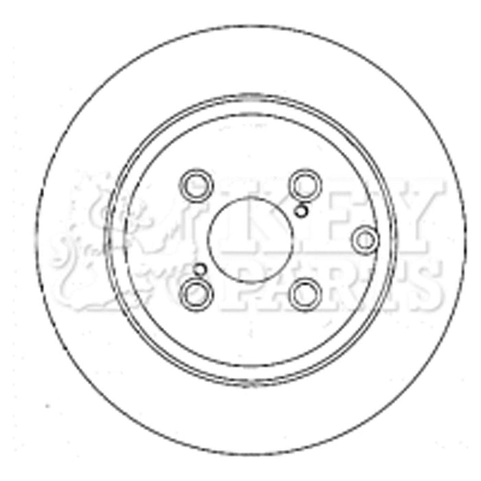 Genuine Key Parts KBD4380 Brake Disc Pair (Rear)