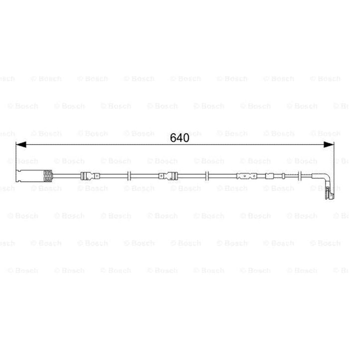 Bosch Wear Sensor F.Brake Pad Ap317 fits BMW 3 320d Efficient Dynamics - 2.0 - 0