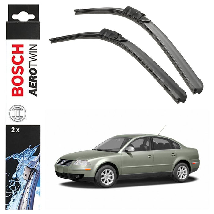 Bosch Aerotwin Front Wiper Blades Set fits VW Passat 03.05-11.10 A980S