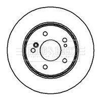 Genuine Borg & Beck Brake Disc Pair fits Mercedes W124 Rear 85 BBD4918 Borg & Beck  - Dynamic Drive