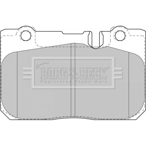 Genuine Borg & Beck Front Brake Pads fits Lexus LS400 1996 BBP1631 Borg & Beck  - Dynamic Drive