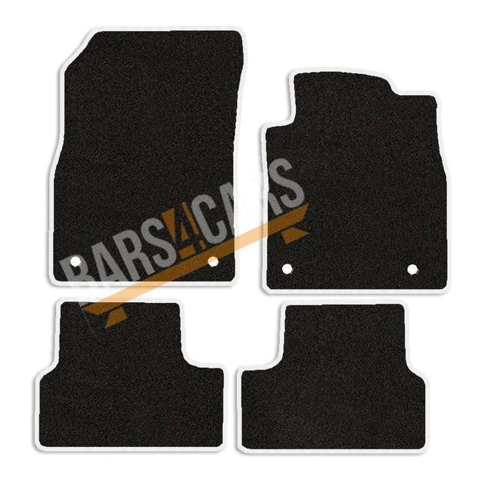 Fully Tailored White Trim Carpet Mats Vauxhall Cascada 13> Set of 4 With 4 Clips UKB4C  - Dynamic Drive