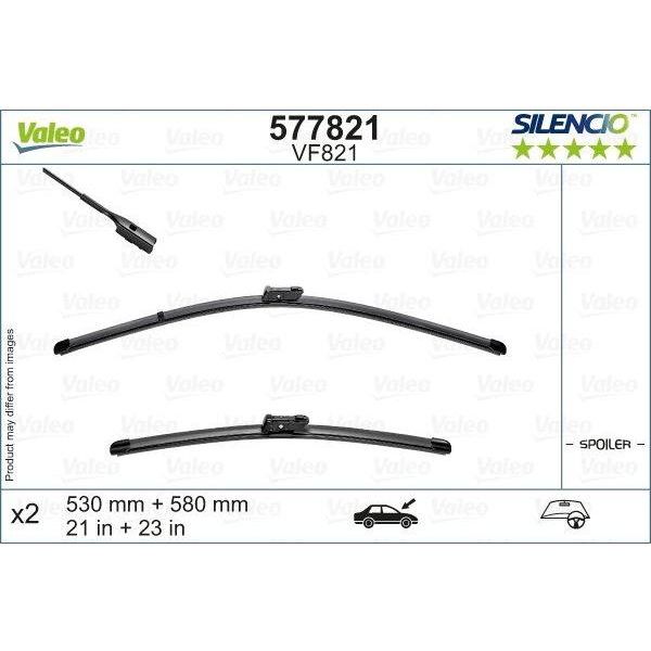 Valeo Wiper Blades Kit 577821 Automotive Part fits Porsche 911 Boxter Cayman Valeo  - Dynamic Drive