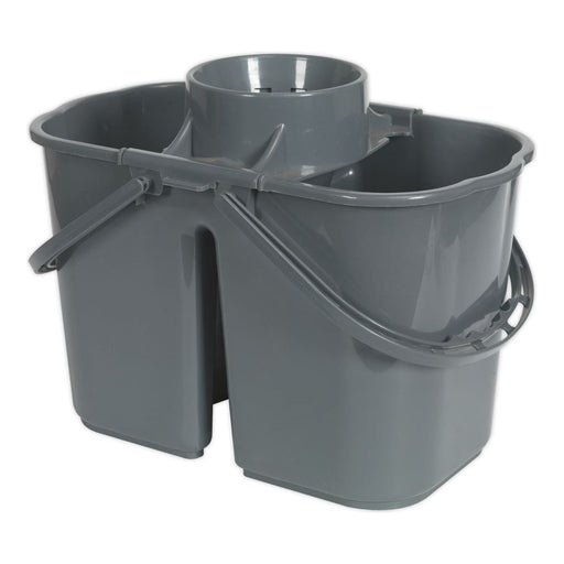 Sealey Mop Bucket 15L 2 Compartment BM07 Sealey  - Dynamic Drive