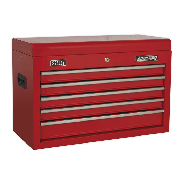 Sealey Topchest 5 Drawer with Ball-Bearing Slides Red AP225