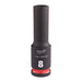 Milwaukee 8mm 3/8 Impact Socket Deep-1Pc New 4932480282 Milwaukee  - Dynamic Drive