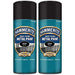 2X 400ml  Hammerite SATIN BLACK Direct to Rust Metal Spray Paint Aerosol 400ml Hammerite  - Dynamic Drive