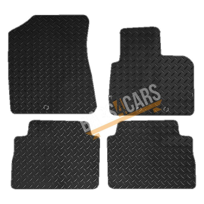 Blue TailoBlue Rubber Mats fits Kia Sorento 5 fits Seat 3 Clips 2012 2013 2014 2 UKB4C  - Dynamic Drive