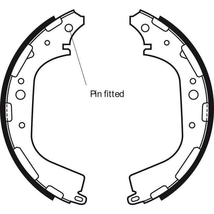 Apec Brake Shoe Rear Fits Nissan D21 D22 Np300 Terrano