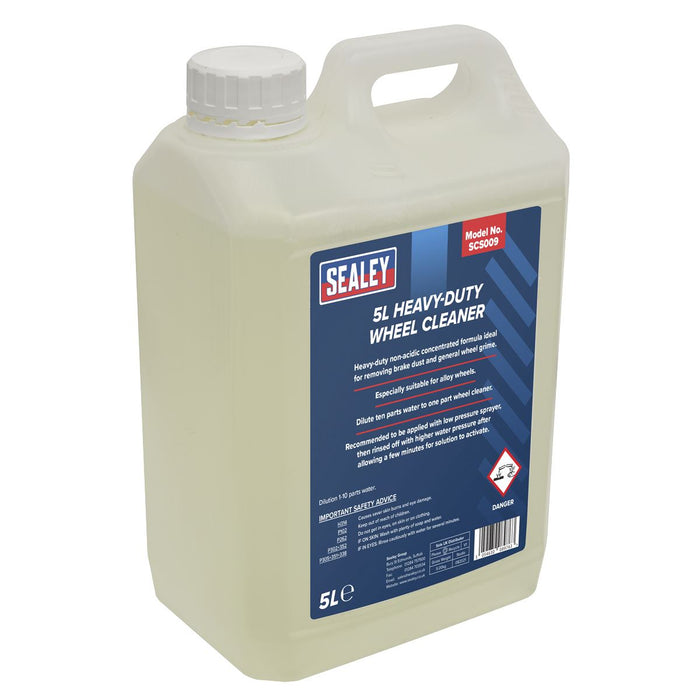 Sealey Wheel Cleaner Heavy-Duty 5L SCS009 Sealey  - Dynamic Drive