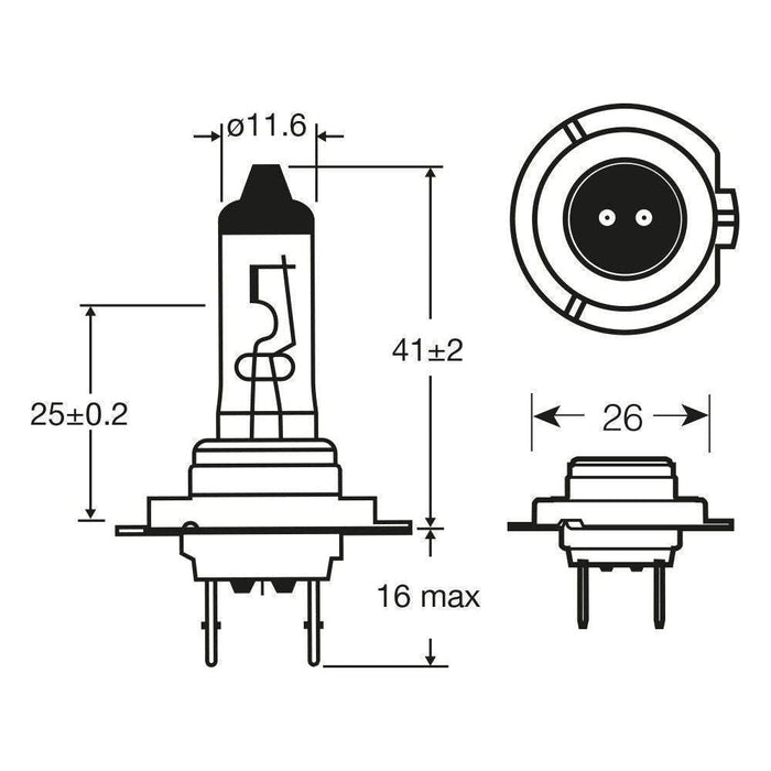 Ring Automotive LTD RU474 24v 70w H7 Px26s Halogen Headlamp