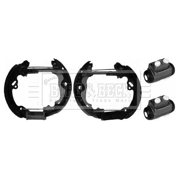 Genuine Borg & Beck Brake Shoe Kit fits Ford Focus I 981104 BBS1045K