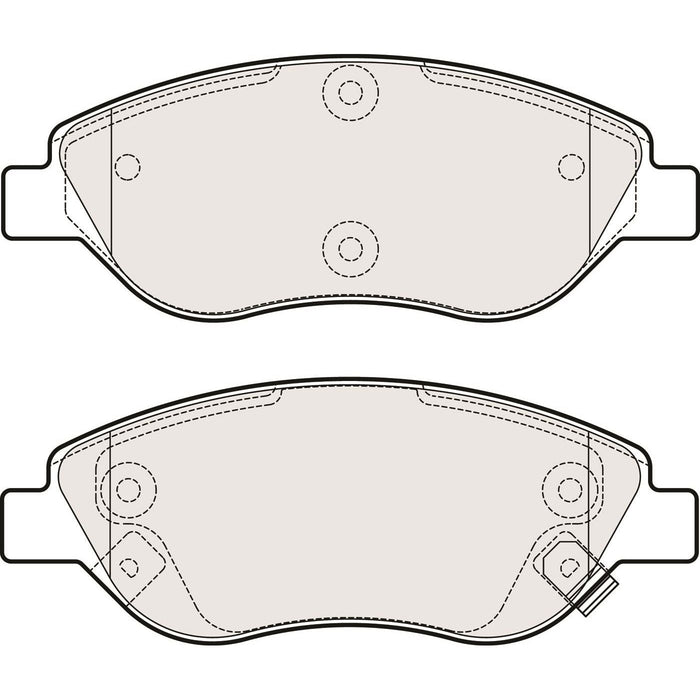 Apec Brake Pads Front Fits Fiat Tipo Apec  - Dynamic Drive