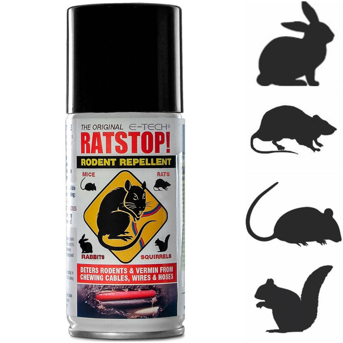 6x ETech RATSTOP Rat Rabbit Mice Squirrel Rodent Repeller Repellent Deterrent