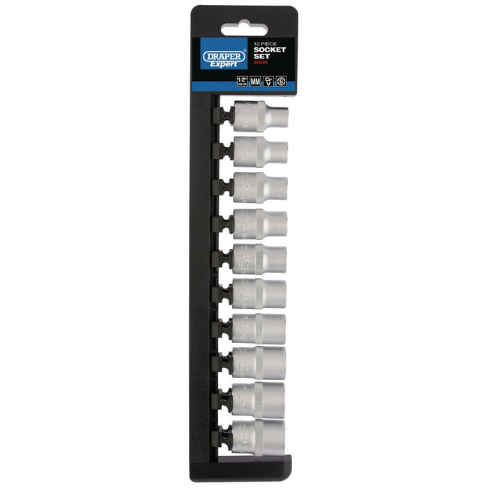 Draper Metric Socket Set, 1/2" Sq. Dr. (10 Piece) 50236