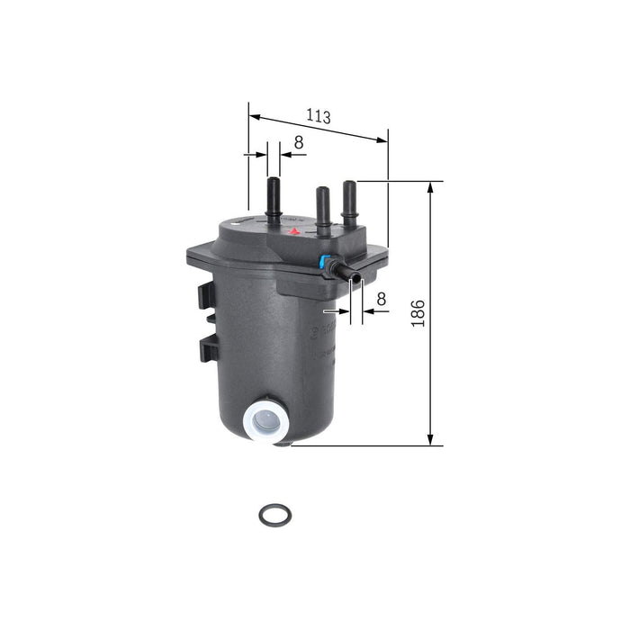 Genuine Bosch Car Fuel Filter N7008 fits Nissan Note dCi - 1.5 - 06-12 045090700