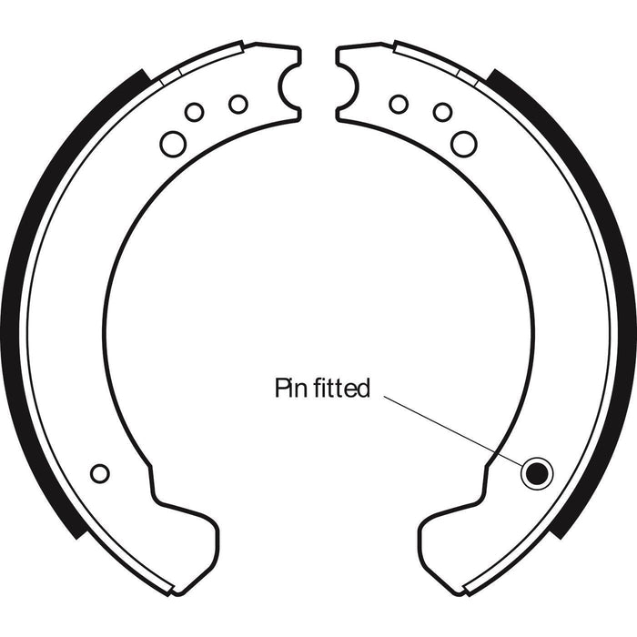 Apec Brake Shoe Front & Rear Fits Land Rover