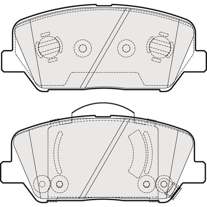 Apec Brake Pads Front Fits Kia Optima