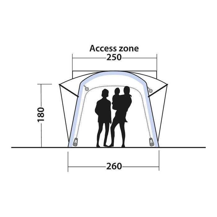 Outwell Bremburg Air Drive-Away Campervan Air Awning 175-200cm Outwell  - Dynamic Drive