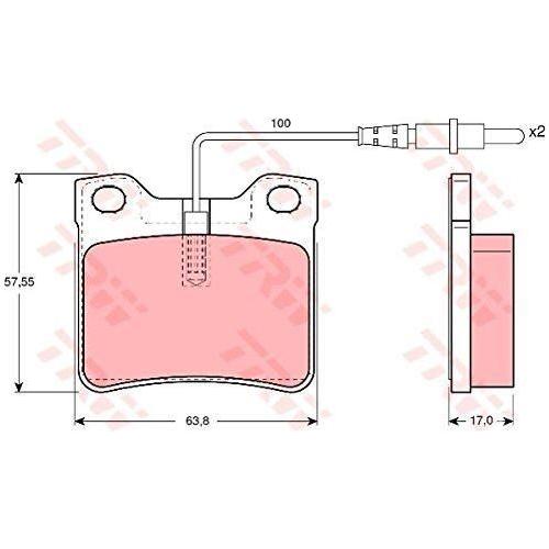 Genuine TRW Brake Pads (Rear) (R90) GDB1289 TRW  - Dynamic Drive