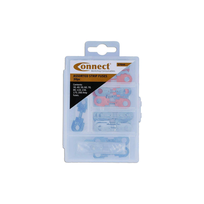 Connect Assorted Strip Fuses 30-200A Box 30pc 37644 Tool Connection  - Dynamic Drive