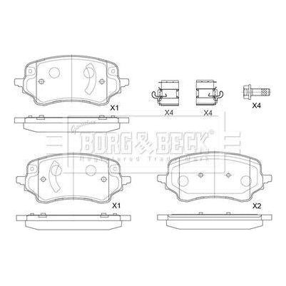 Genuine Borg & Beck Brake Pads fits Puma 0919 BBP2885 Borg & Beck  - Dynamic Drive