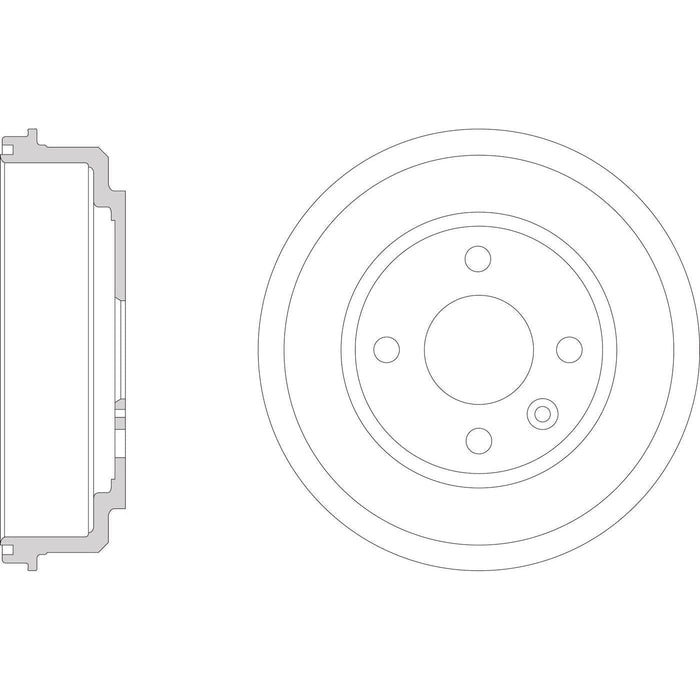 Apec Brake Drum Rear Fits Chevrolet Aveo Apec  - Dynamic Drive