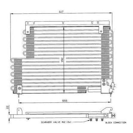 NRF Air Con Condenser fits Volvo 940 960 S90 V90