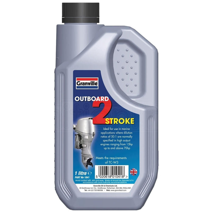 Granville 2 Stroke Marine Outboard Engine Oil Boats Jet Ski TC-W3 1 Litre Granville  - Dynamic Drive