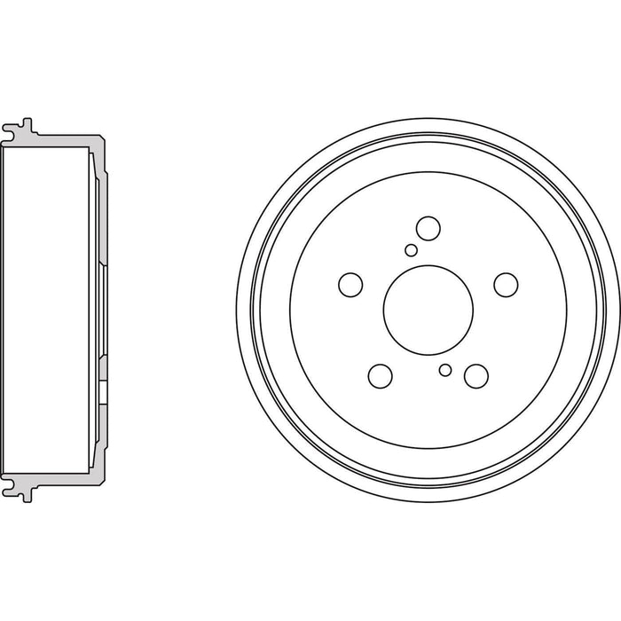 Apec Brake Drum Rear Fits Toyota Caldina Carina