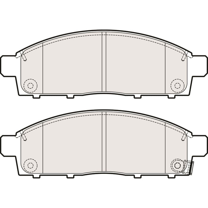 Genuine APEC Front Brake Disc & Pads Set Vented for Mitsubishi L200 / Triton