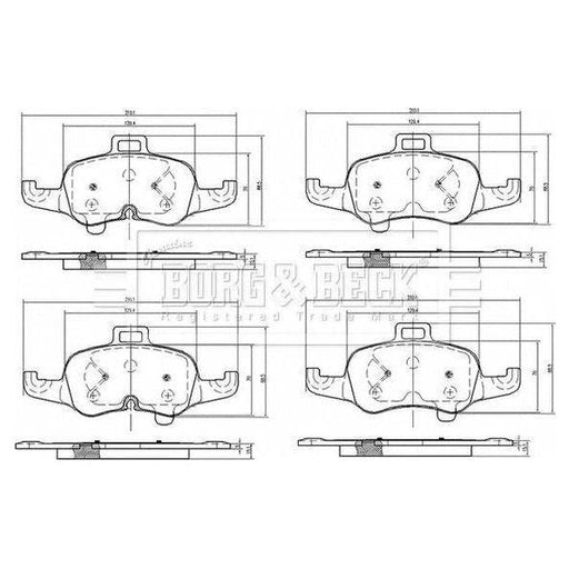 Genuine Borg & Beck Front Brake Pads fits Audi TT 2.0 1LK1LH 0714 BBP2589 Borg & Beck  - Dynamic Drive