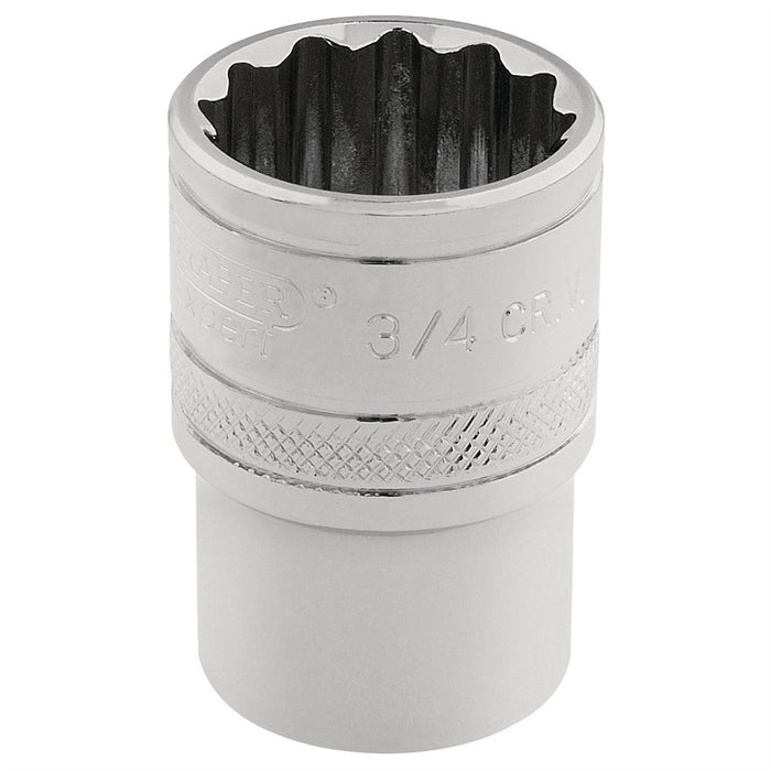 Draper HI-TORQ 12 Point Socket, 3/8" Sq. Dr., 3/4" 49481 Draper  - Dynamic Drive