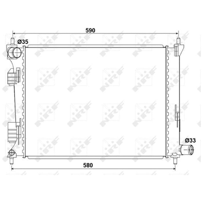 NRF Radiator 53166