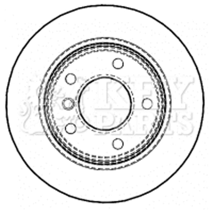 Genuine Key Parts KBD4465 Brake Disc Pair (Rear)