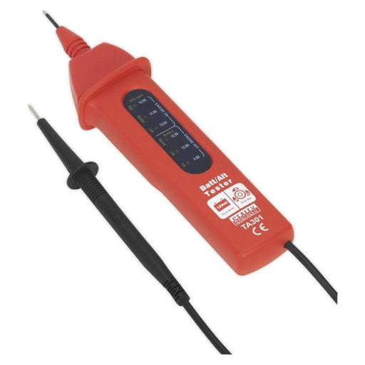 AUTOMOTIVE BATTERY/ALTERNATOR VOLTAGE TESTER 12V Sealey  - Dynamic Drive