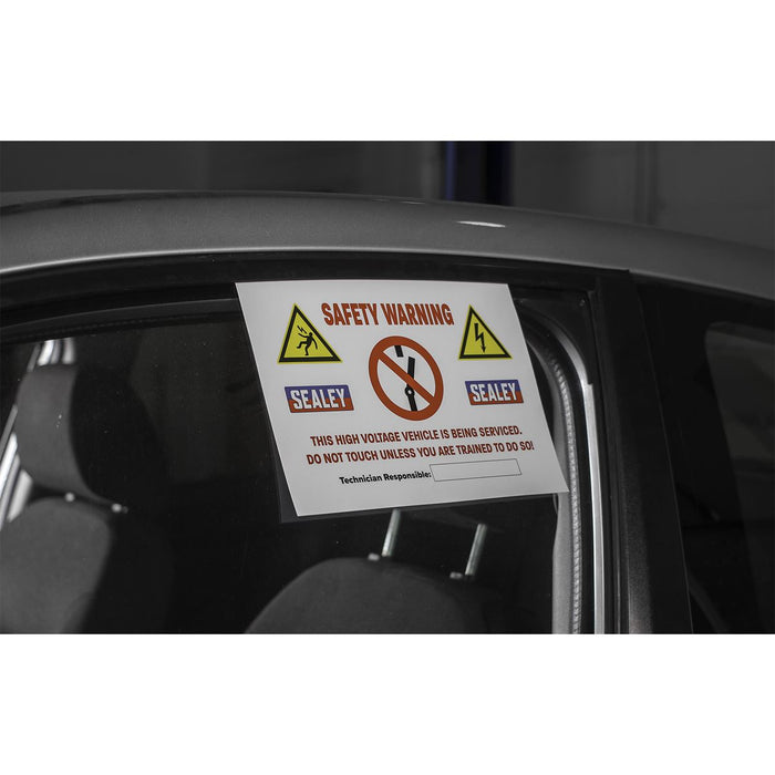 Sealey Hybrid/Electric Vehicle Warning Sign HYBRIDSIGN