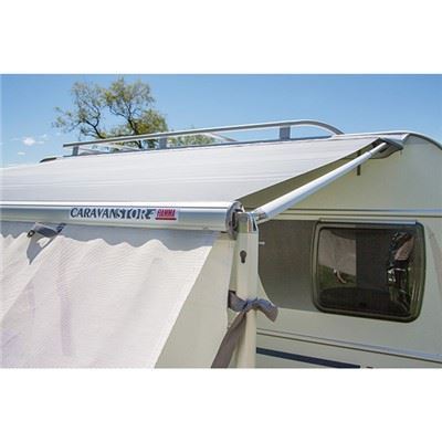 Fiamma CaravanStore Lightweight Manual Opening Awning 190 Royal Grey Fabric