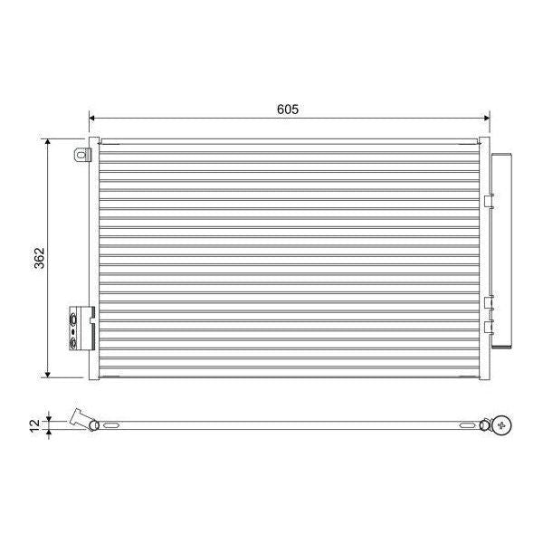 Valeo Air Conditioning Condenser 822641 Automotive Part fits Fiat 500L Tipo Valeo  - Dynamic Drive