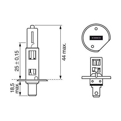 Genuine Bosch Longlife 448 H1 12V 55W P14.5S (X1) 1987301630