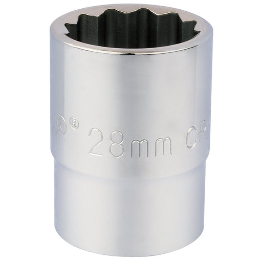 Draper 12 Point Socket, 3/4" Sq. Dr., 28mm 16697 Draper  - Dynamic Drive