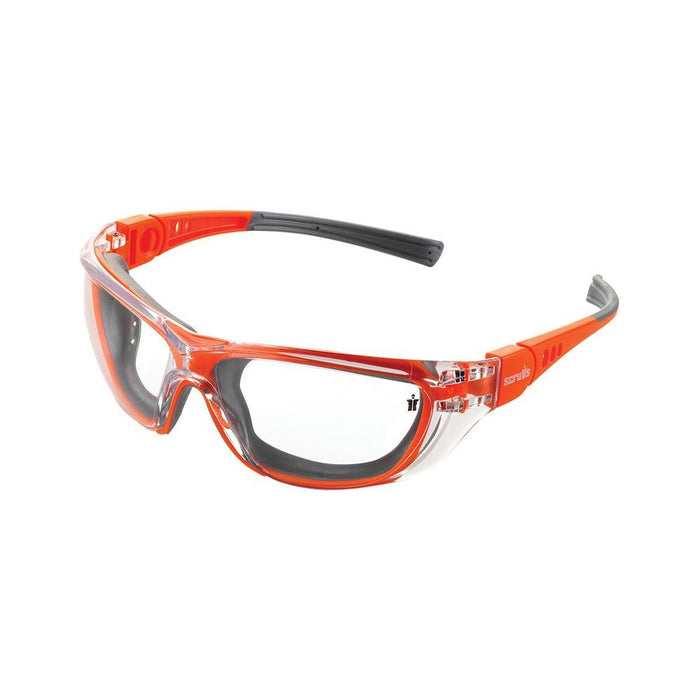 Scruffs Falcon Safety Glasses Orange Scruffs  - Dynamic Drive