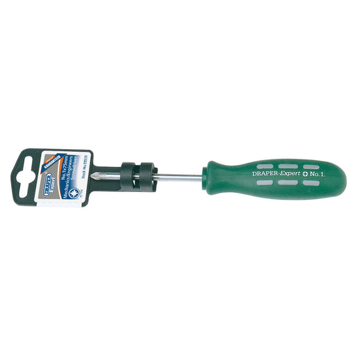 Draper Expert PZ Type Mechanic's Screwdriver, No.1 x 75mm 55505 Draper  - Dynamic Drive