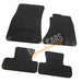 Fully Tailored Black Rubber Car Mats for Audi Q5 08 ON Set of 4 With 4 Clips UKB4C  - Dynamic Drive