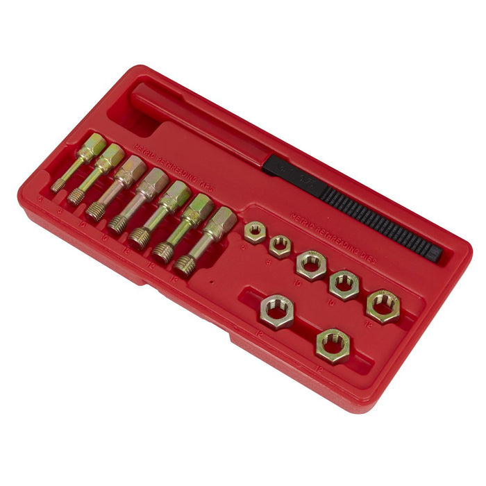 RE-THREADER KIT 15PC METRIC Sealey  - Dynamic Drive